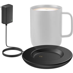 Charging Coaster 2 Compatible with Temperature Control Smart Mug 2 and 1/Travel Mug, Wireless Charger Power Dock Base for Home & Office (Black)