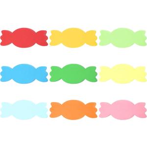 PATIKIL Bulletin Cutouts Paper, 108Pcs Candy Shaped Bulletin Board Paper Cut Outs Decorations for Classroom DIY Crafts Projects Party Supplies, Multicolored