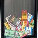 Ticket Shadow Box 8x10 Top Loading Display Case Frame with Slot on Top, Customizable DIY Sweet Gift, Movie Travel Sporting Events Concert Ticket Stubs Drink Beer Caps- Memory Box (Black)