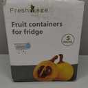 5 PCS Large Fruit Containers for Fridge - Leakproof Food Storage Containers with Removable Colander - Dishwasher & microwave safe Produce Containers Keep Fruits, Vegetables, Berry, Meat Fresh longer