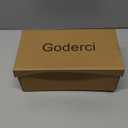 Goderci Kitten Heels with Bow Strappy Heels for Women Square Open Toe Mid Heeled Sandals