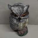 Galashield Owl Decoy | Plastic Owls to Scare Birds Away | Owl Statue for Garden & Outdoors 16.5" Tall