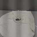 24 Inch White Knitted Small Christmas Tree Skirt, Chunky Cable Knit with Braided Scalloped Edge, Perfect for Xmas Holiday Decorations