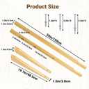 Wheelbarrow Handles Replacement Kit,59'' Wooden Wheel Barrow Parts,with 2 Heavy Duty Wheelbarrow Wedge,Easy Install