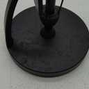 VEHHE Paper Towel Holder Countertop, Black Paper Towel Holder with Spring Activated Arm and Damping Effect, Simply Tear Paper Towel Stand for Bathroom and Kitchen (Black)