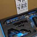 M416 Tactical Style 3600 PSI High Pressure Washer - Foam Cannon Compatible with Swivel & 4 Nozzles - Airsoft Inspired Design for Car Cleaning & Outdoor Use (Blue)