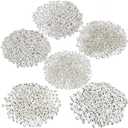 3000 Pcs Silver Plated Smooth Round Metal Beads Spacer Beads Crimp Beads Clamp End Stopper Beads Assorted Size 2-6 mm for Jewelry Making