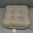 Chair Cushions, Foam Dining Chair Cushions, Tufted Indoor Chair Pads, Set of 4, 16.5' x 16.5' x 3.5', Beige