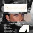 3 x Makeup Patches - Gold Heart Shape Glitter Freckles Face Tattoo - Freckle Makeup - Faux Freckles Waterproof Temporary Tattoos - Cute Glitter Makeup Accessories For Women - 8 Pcs