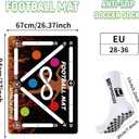 Soccer Training Mat for Indoor Use - Agility Equipment for 4-16, Improve Speed and Coordination - Anti-Slip/Silent Footstep Mat With Video and Dynamic Manuals