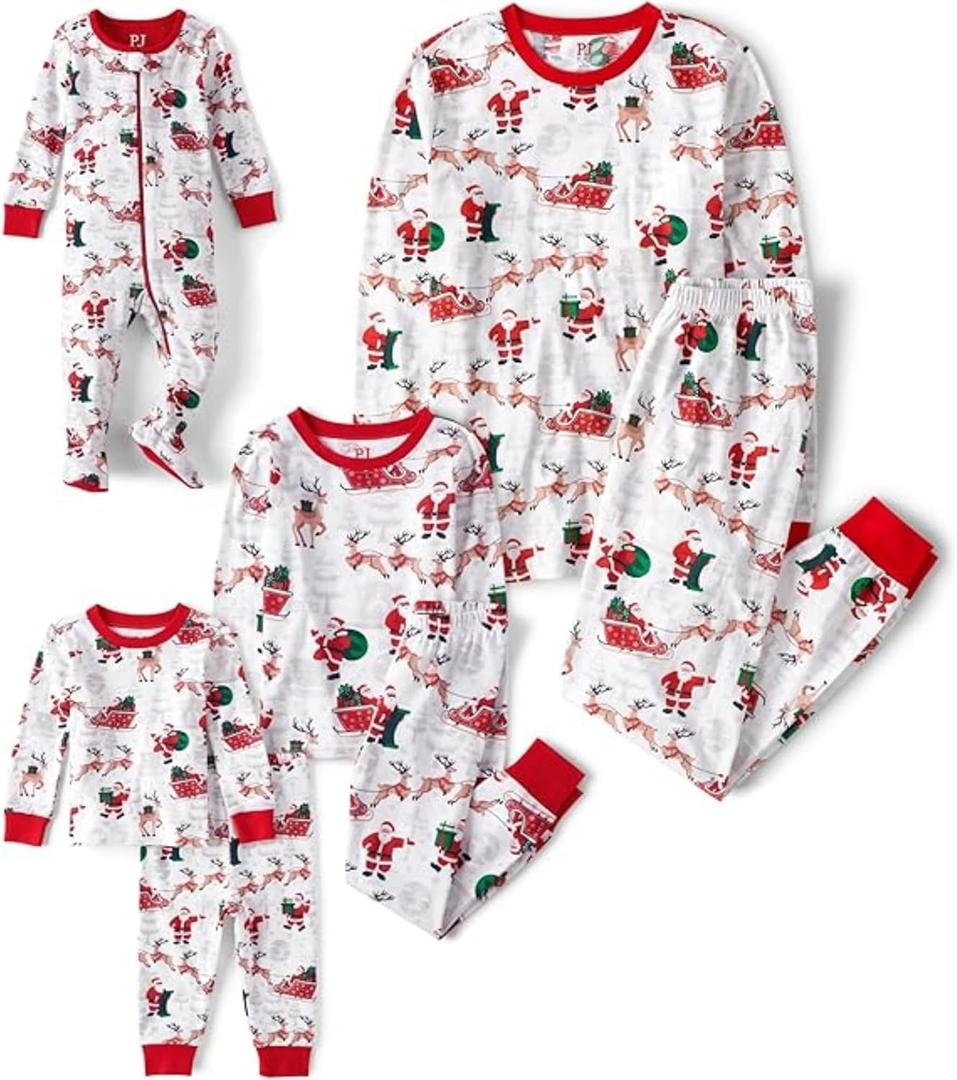 The Children's Place unisex-baby Christmas Pajamas, Cotton (6-9 Months)