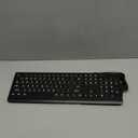 SABLUTE Large Print Backlit Keyboard, Wired USB Lighted Computer Keyboards with 7-Color & 4 Modes Backlit, Oversize Letters Keys Easy to See and Type, Keyboard Compatible for PC, Laptop (Black)