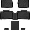 Aiqiying Floor Mats Compatible with Ford Explorer 2020-2026 6-Seats ModelsAll Weather Protection Waterproof Durable Custom-Fit Front Rear Full Set Carpet Liners TPE Accessories