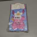 16 Pack Tropical Rainbow Party Favor Bags with Handles - Cute Cartoon Goodie Bags for Kids Birthday, Luau, Summer Beach Theme - Colorful Paper Treat Gift Bags for Classroom Prizes & Candy (Pink Blue Red)