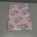 4 x RiukRaiu Valentine's Day Wrapping Paper for Men Women - Pink Gift Wrap Balloon Heart Envelope for Romantic Lovers Wedding - 4 Folded Sheets 28 X 40 Inch, Easy to Store