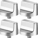 AMI PARTS W11366438 W11084623 Burner Control knobs(4PCS) Fit fot Whirlpool Oven Range Stove and Models for WCG55US0HS00 WCG55US0HS05 WCG55US6HS00 WCG55US6HS05 WCG77US0HS00