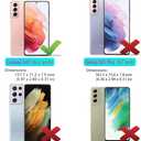 ONOLA Phone Case for Samsung Galaxy S21 Case with HD Screen Protector, Heavy Duty Shockproof & Dropproof 3-Layer Cover Phone Case for Galaxy S21 6.2'',LakeBlueSkyBlue