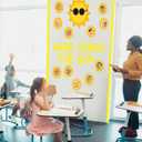 Fuutreo Summer Sun Sunshine Bulletin Board Decoration Set Yellow Sun Paper Cutout Classroom Decor for Boy Girl DIY Craft Photo Summer Kindergarten Preschool Party Favor Supply