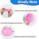 6 x Pink Blue Purple Balloons, 12 Inchs Blue Pink Metallic Silver Cartoon Theme Balloons for Kids Birthday Hawaii Tropical Party Supplies Video Gaming Baby Shower Party Decorations