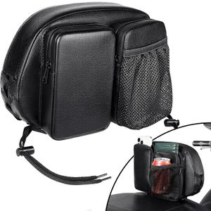 Benlari Rider Driver Backrest Bag, Driver Backrest Storage Bag, Rider Backrest Organizer Bag Fit for Harley Touring CVO Street Glide Road Glide Limited Softail Sportster Tri Glide Dyna