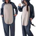 Spooktacular Creations Halloween Dalmatian Dragon Triceratop Unisex Costume, Adult Animal Costume Halloween Costume Party. Size M.