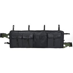 MYDAYS Double Gun Rack for UTV,Improve Style Gun Carrier Rifle Case Rear Storage Bag Roll Cage Cargo Organizer for 2 Guns (Black1)