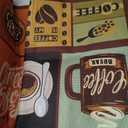 Sinmoe 3 Pcs Kitchen Rug Set Non Skid Black Kitchen Rugs and Mats Stain Resistant Anti Fatigue Mats for Microfiber Floor Non Slip Backing Mat, 15.7" x 47.2", 15.7" x 23.6" (Coffee Style)