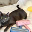 Pet Hair Remover and Reusable Lint Roller- Fluffy Paws Cat and Dog Hair Remover -Blue Color Handle