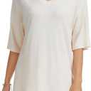 SALNIER Womens Lounge Set 2 Piece Summer Outfit Oversized (Beige, L)