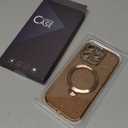 Offical Desert Titanium for iPhone 16 Pro Case with 360 Spin Stand [DIY Glitter Cardstock] [Fit for MagSafe] 16FT Mil-Protection Polished for iPhone 16 Pro Case with Stand 6.3'', Desert Titanium