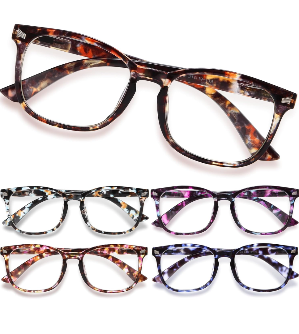 CCVOO Reading Glasses for Women/Men, Eyeglasses, Blue Light Readers for Women/Men, Computer Eye Glasses, Cheaters