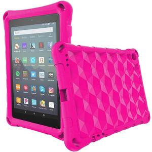 7in Tablet Case for Kids(2019/2017 Release 19/17th Generation), OQDDQO for Sony Nokia Incompatible with iPad Light Weight Anti Slip Shockproof Kids Friendly Case for 7 inch Table(Rose)