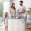 SOLEDI 180L Laundry Hamper 3 Section, Extra Large Laundry Hamper with Lid, Dirty Clothes Hamper with Sturdy Handle, Large Laundry Basket Organizer for Laundry Room, Bedroom, Hampers for Laundry