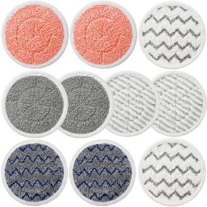 10 Pack Upgraded S7001 Pads Replacement Steam Mop Pads for Shark S7001 S8201 S7000 S7201 S8001 S7000AMZ, S7001TGT Series Steam Mop Pads,Steam&Scrub All-in-One Scrubbing Mop Pads,Part Model#:XKITP7000