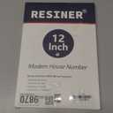 12 Inch Modern House Numbers For Outside,Large Metal house Numbers for Outside,Large Address Numbers Matte Black Floating Outdoor Flush Mount Vertical Aluminum Numbers 1