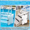 2 Pack 60lbs Heavy Duty Pool Ladder Weights, HDPE Waterproof Swimming Pool Ladder Weights for Steps, Pool Step Weights for Above & Underground Ground Pools (22.5" x 18")