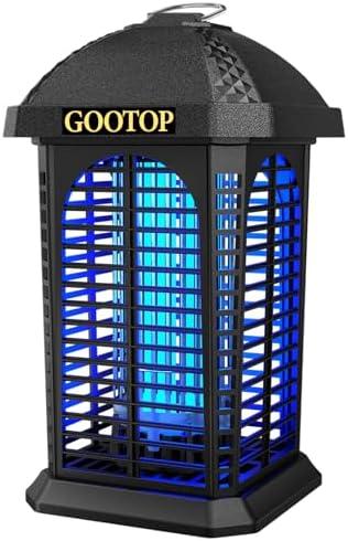 Bug Zapper Outdoor, 4200V Electric Mosquito Zapper, Bug Zapper Outdoor, Fly Traps, Fly Zapper, Mosquito Killer Indoor 3 Prong Plug, 90-130V, ABS Plastic Outer