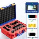 TanReginal Hard Carrying Case for Nintendoo Switch 2 , Portable Switch 2 Protective Case for Nintendoo Switch 2 Console and Accessories All In One PlaceClassic Red-BlueCompact Internal Structure