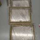 5x7 Picture Frame with Real Glass, 4 set Ornate Vintage Picture Frames for Wall or Tabletop Display, Gold 5 x 7 Frame for Wall home best gift