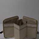 CarTrunkOrganizerCarStorageOrganizerCollapsibleMultiCompartmentCarOrganizerAdjustableStrapsforSUV(Beige)