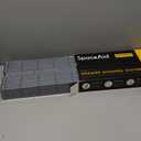 SpaceAid Bamboo Drawer Dividers with Inserts and Labels, Kitchen Adjustable Drawer Organizers, Expandable Organization for Home, Office, Dressers, 10 Dividers with 24 Inserts (17"-22" Gray)