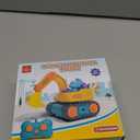 Lehoo Castle Remote Control Car for Toddlers, RC Excavator Toys for Boys 3-5 Year Old, Rechargeable Construction Toys for 1 2 3 Year Old Boys