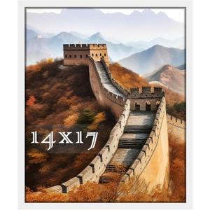 Picrit 14x17 Picture Frame, Photo Frame for Wall Mounting Display, White