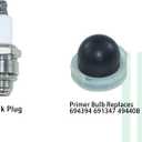 Metal 494406 Fuel Tank and 795477 Carburetor Kit Replaces 795477 Carburetor, 498811, 699660, 794147, 794161, 795469, 498809, 494407, 494775, 497619, 795477