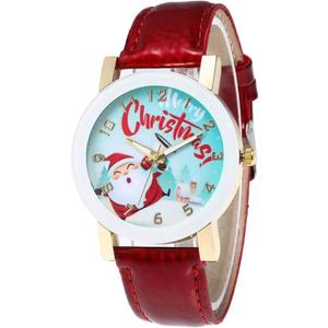 MINILUJIA Christmas Lady Wristwatch 40mm Dial PU Leather Women Watch