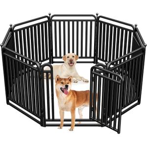 Dog Playpens, Upgraded Heavy Duty Tube Puppy Play Pen for Indoors,Dog playpen Outdoor for Small Medium Dogs, Portable Dog Pen, 32" H 8 Panels