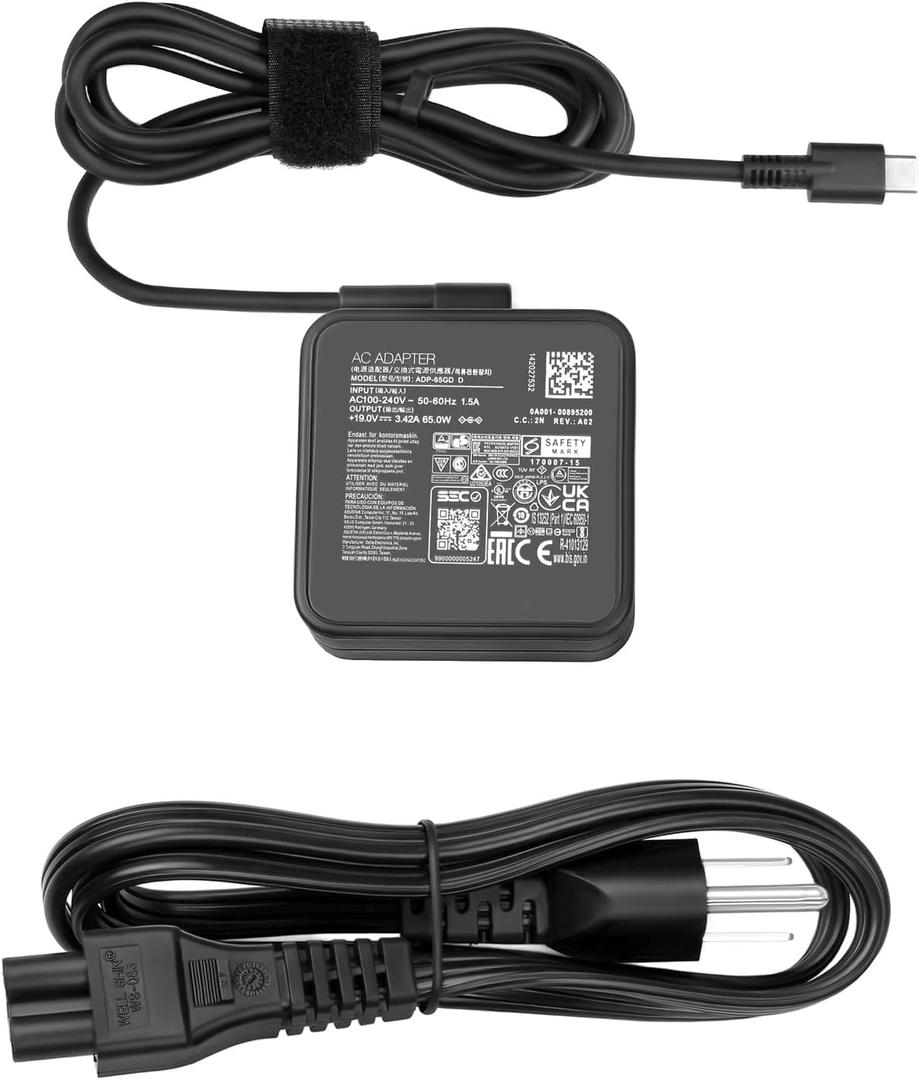 19V 65W Laptop Charger for ACEMAGIC AX16 Pro AX16PRO 16.1 inch AMD Ryzen 7 5700U MALLRACE AX16 / AX16 Pro Laptop
