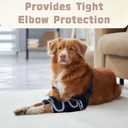 Dog Elbow Protector for Pets Elbow Dysplasia - Offers Elbow Support, Reflective Pet Recovery Suit Taper Collar Alternative, Helps Wound Healing, Prevents Licking, XXL