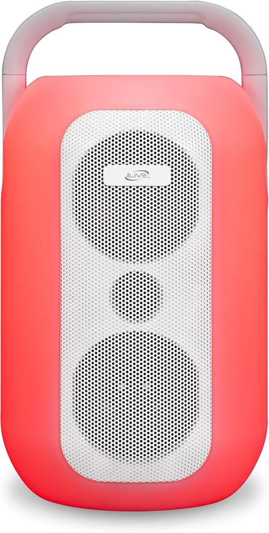 ILive Electronics Chroma Wireless Water Resistant Speaker with LED Lights