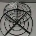 2 Pack 14" Metal Plant Caddy Iron Potted Plant Stand with Metal Lockable Wheels Round Flower Pot Rack No Wheels Indoor Outdoor Planter Trolley Casters Rolling Tray Coaster (14")